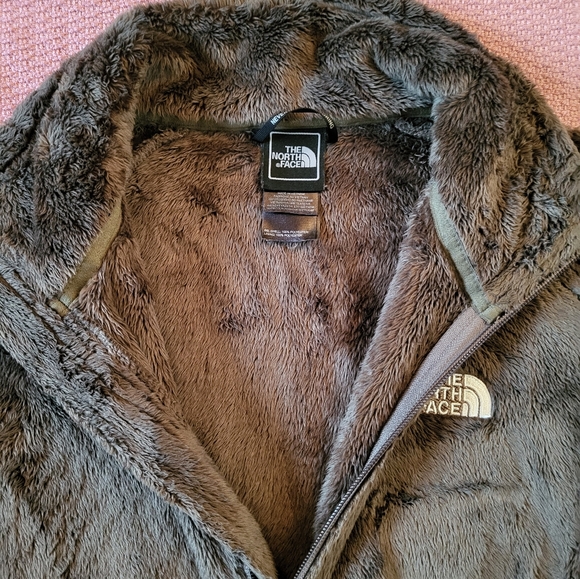 The North Face Brown Fuzzy Fleece Jacket Womens Small Ski Jacket Insert AMVD - Picture 6 of 11